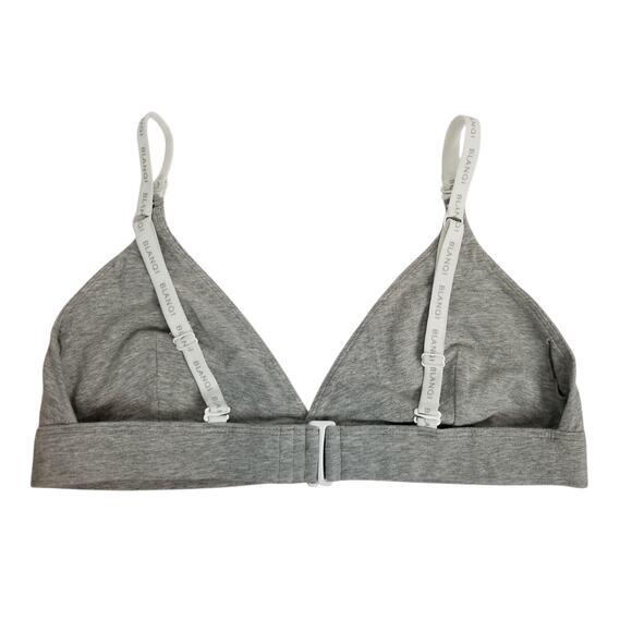 Blanqi Women's Gray Jersey Knit Adjustable Convertible Strap Nursing Bra XL - Picture 2 of 4